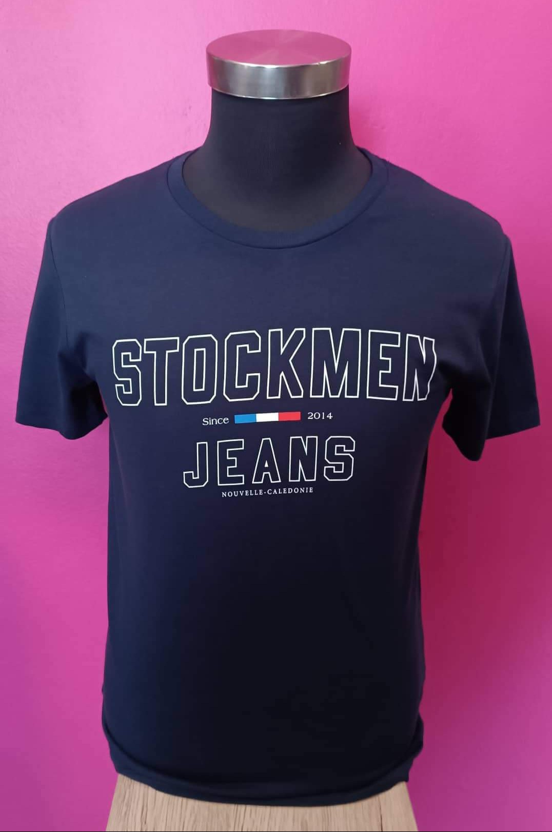 T-Shirt STOCKMEN UNISEXE JEANS FRENCH MARINE