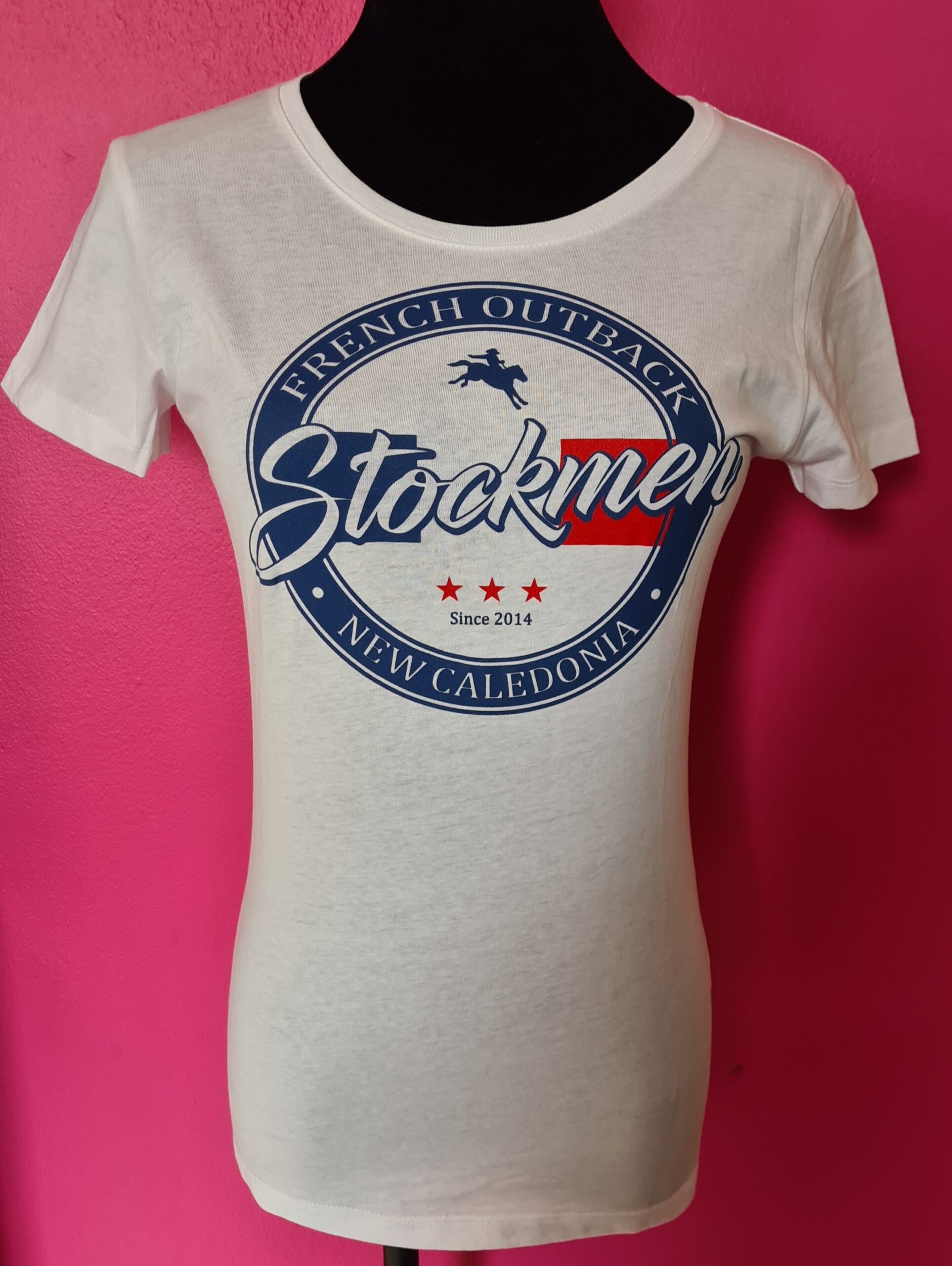 T-Shirt STOCKMEN FEMME TOMMY BLANC