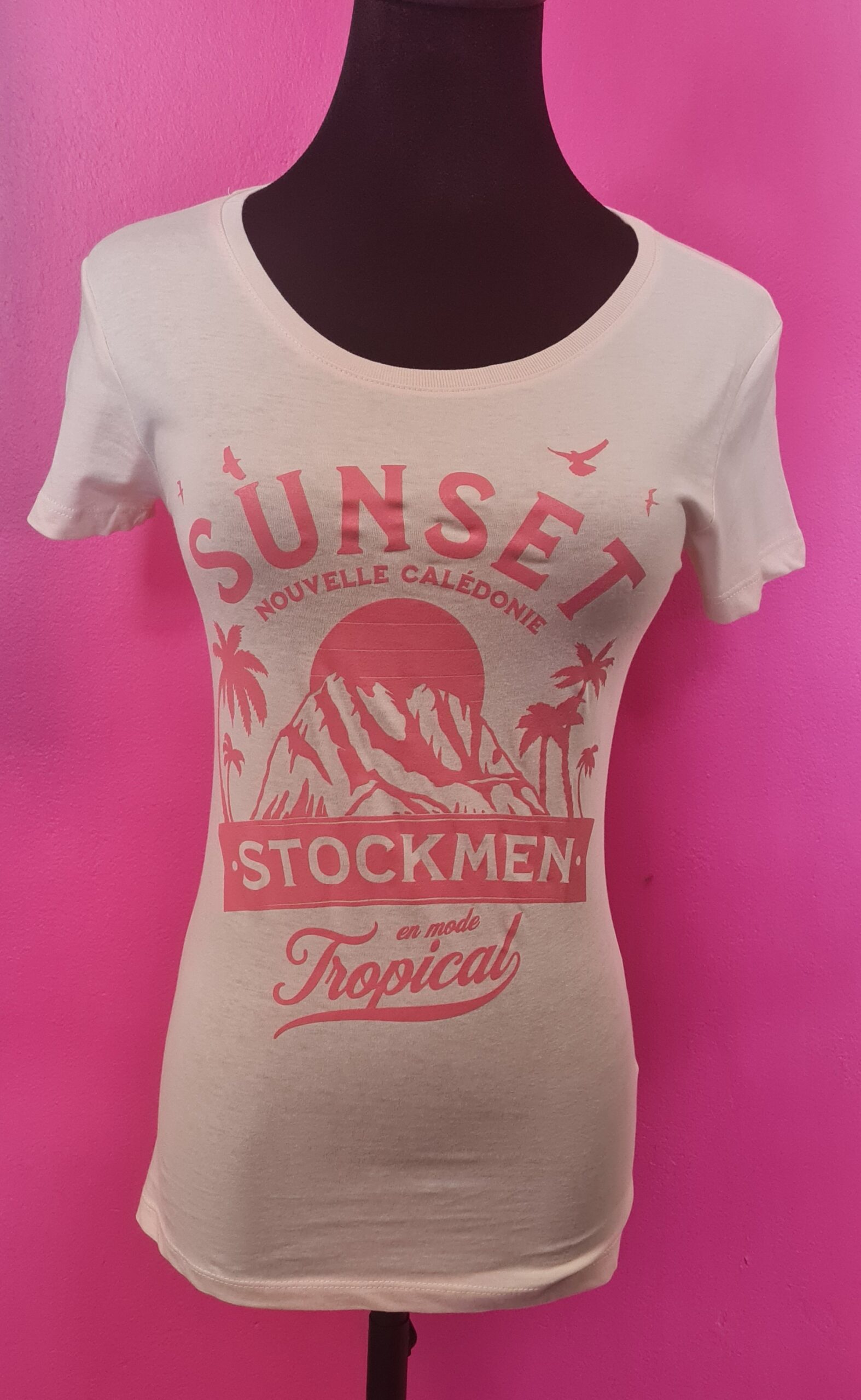 T-Shirt STOCKMEN FEMME SUNSET ROSE